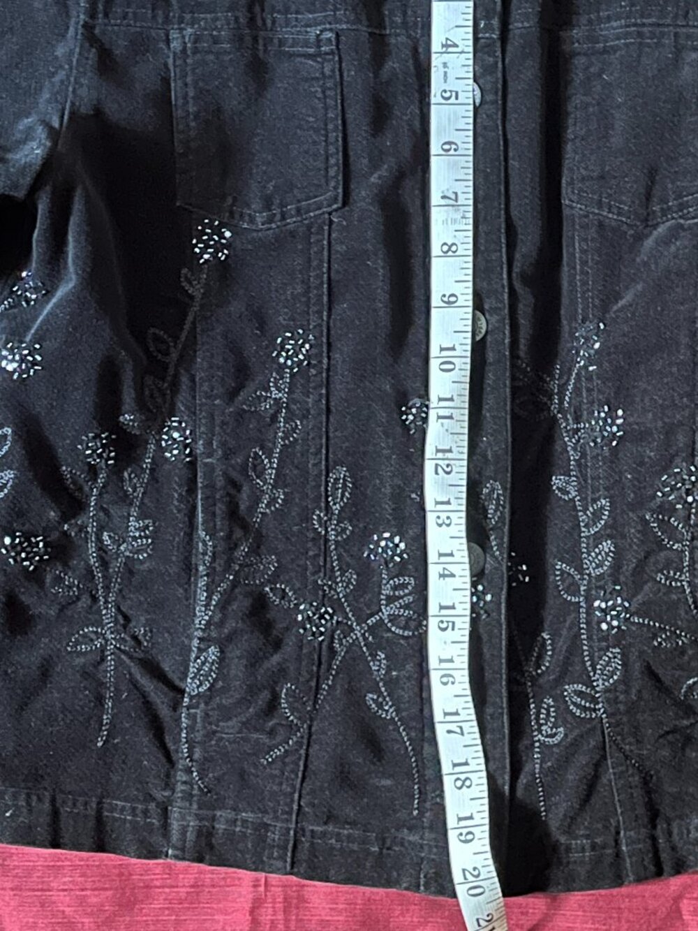 Jones New York Sport Velour Black Blazer for Women's size medium